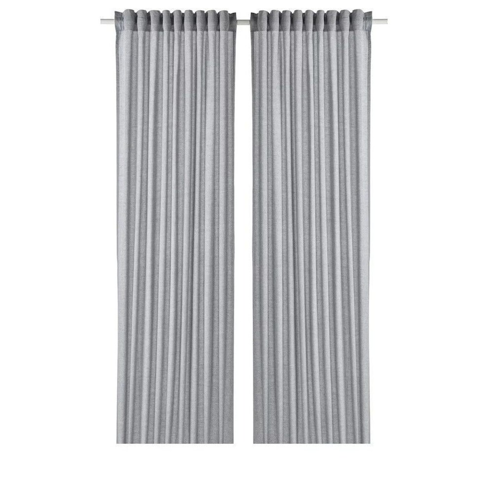 IKEA HANNALILL Curtains Drapes 57'x98' Gray Light Filtering Versatile Hanging
